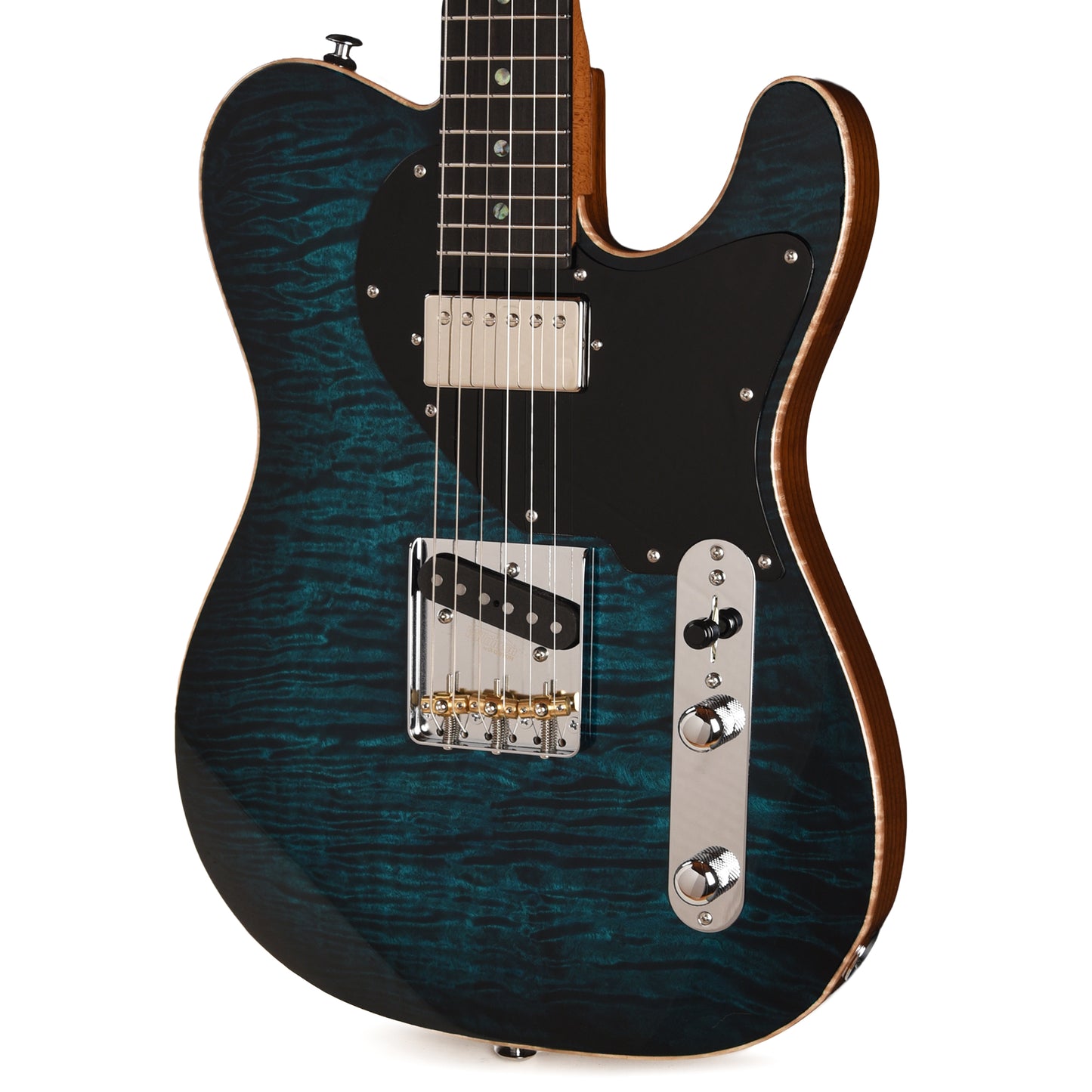 Suhr Classic T Trans Teal Burst w/ CME-Selected Quilt Maple Top Electric Guitars