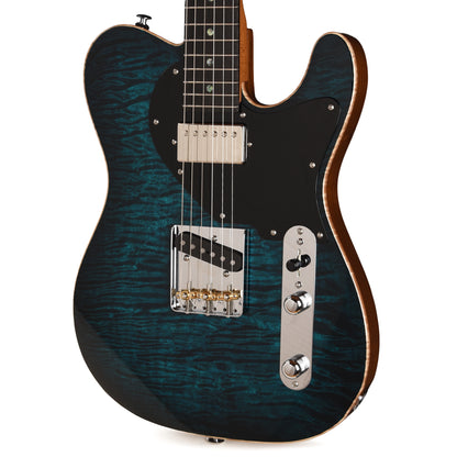 Suhr Classic T Trans Teal Burst w/ CME-Selected Quilt Maple Top Electric Guitars