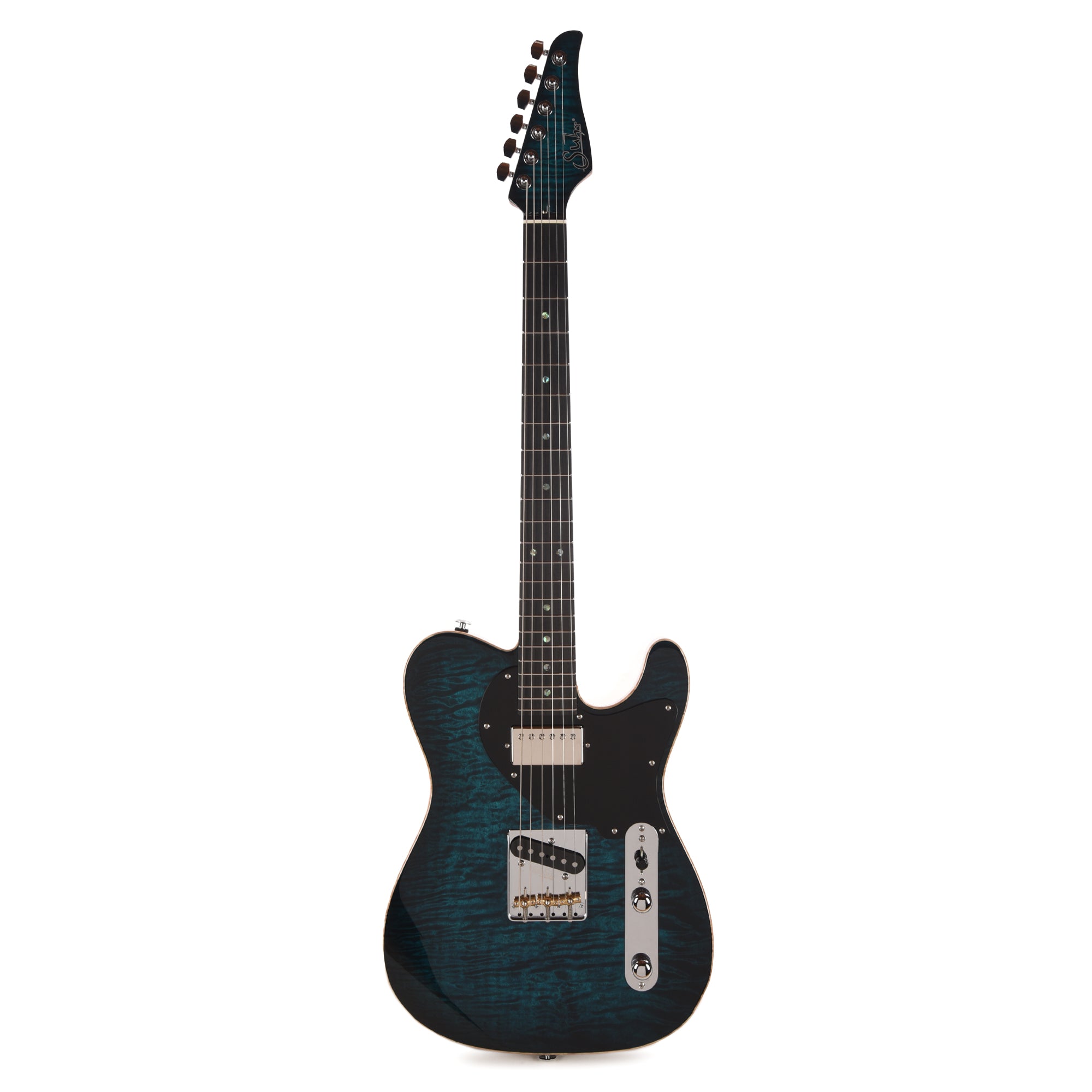 Suhr Classic T Trans Teal Burst w/ CME-Selected Quilt Maple Top Electric Guitars