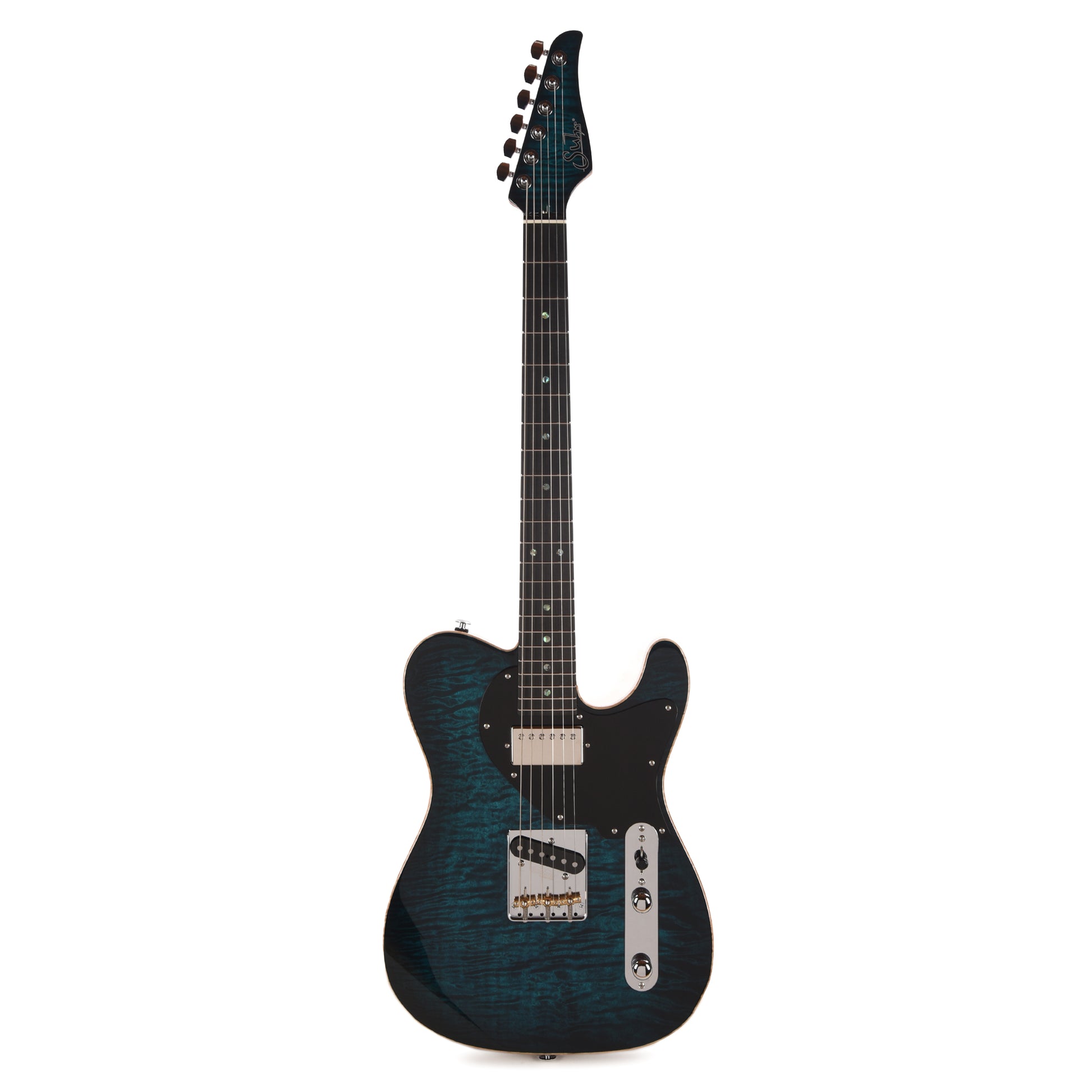 Suhr Classic T Trans Teal Burst w/ CME-Selected Quilt Maple Top Electric Guitars
