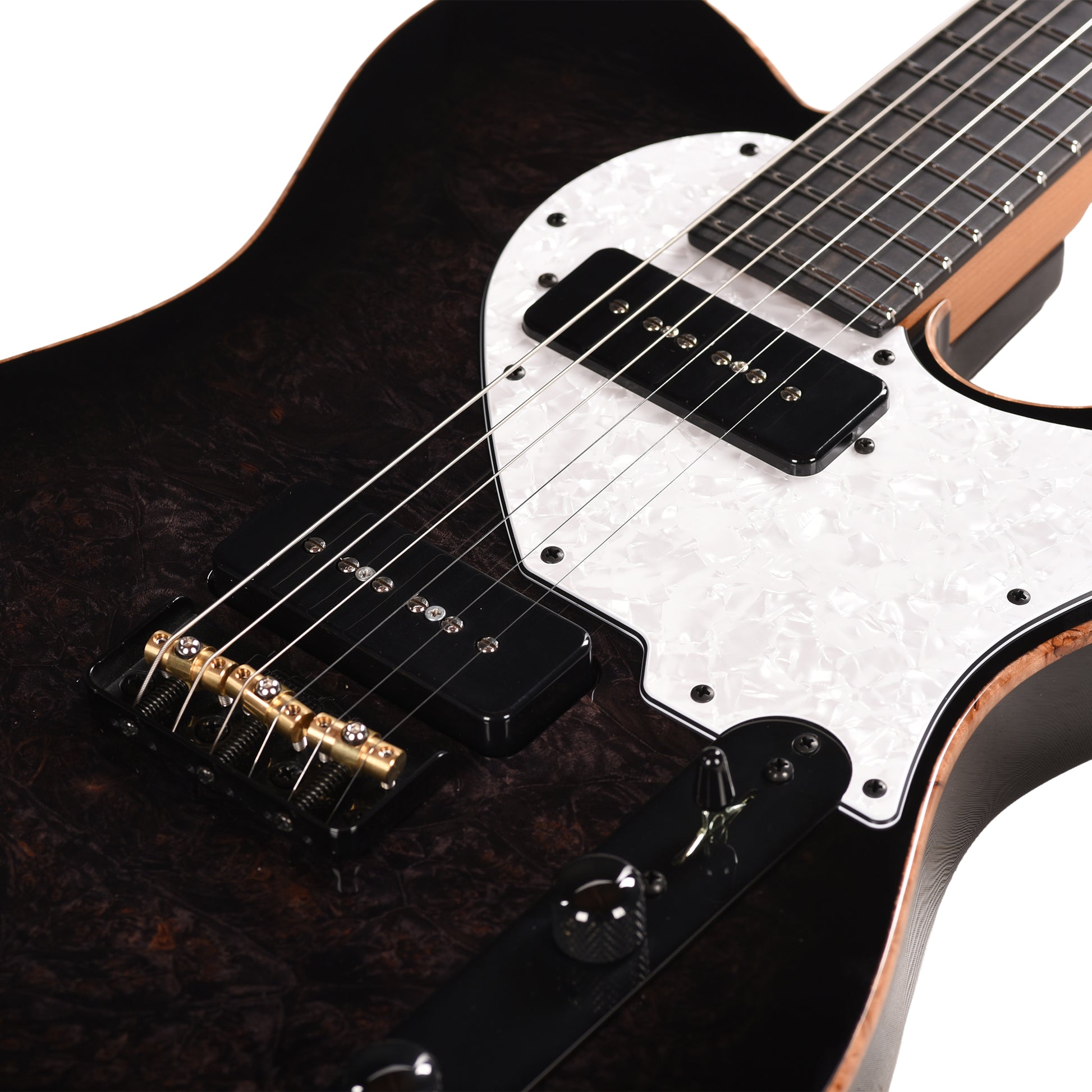 Suhr Custom Classic T Trans Black Burst w/ CME-Selected Burl Maple Top Electric Guitars