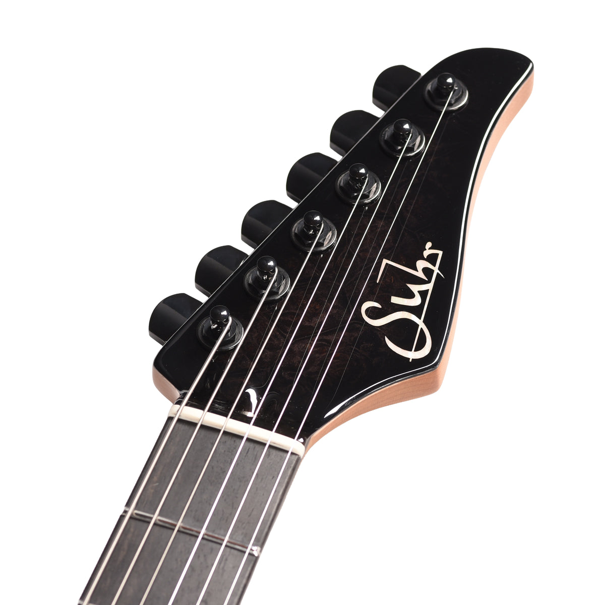 Suhr Custom Classic T Trans Black Burst w/ CME-Selected Burl Maple Top Electric Guitars
