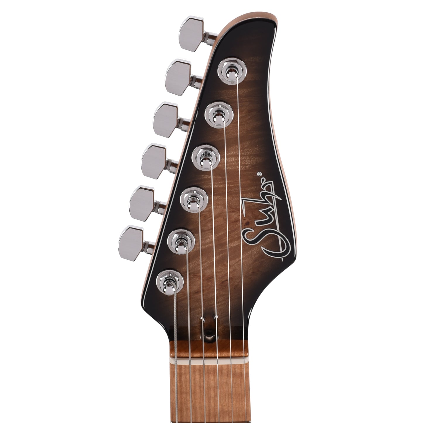 Suhr Custom Modern Black Burst w/ CME-Selected Waterfall Burl Maple Top Electric Guitars