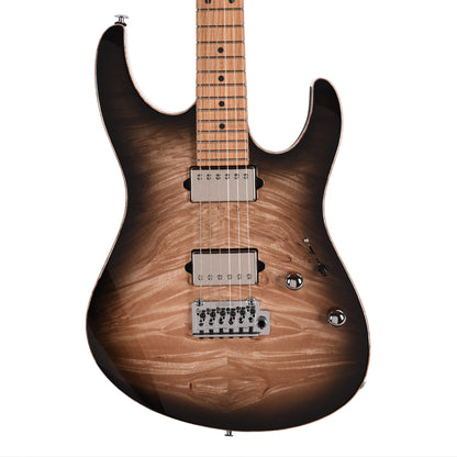 Suhr Custom Modern Black Burst w/ CME-Selected Waterfall Burl Maple Top Electric Guitars