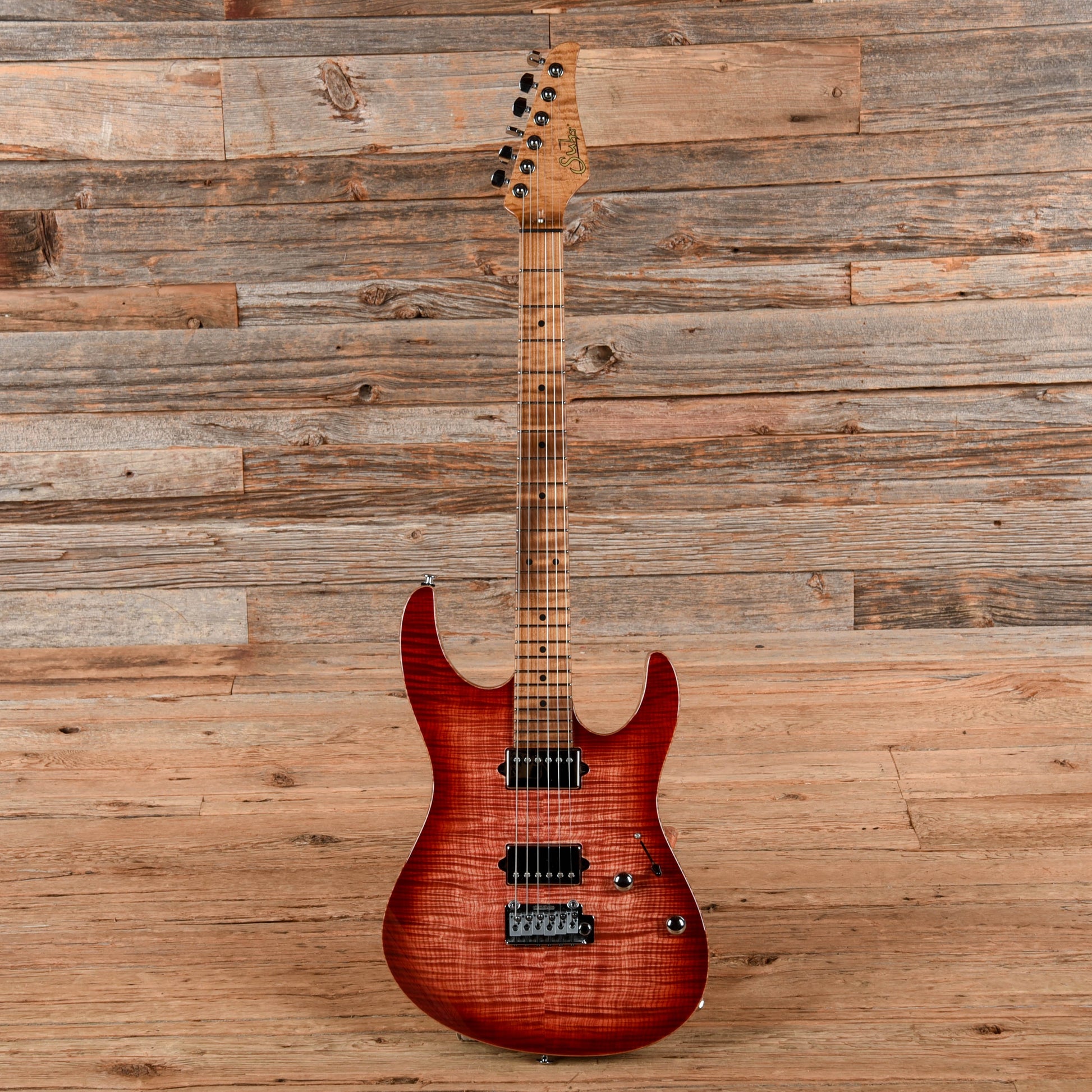 Suhr Custom Modern Faded Trans Wine Red Burst 2020 Electric Guitars