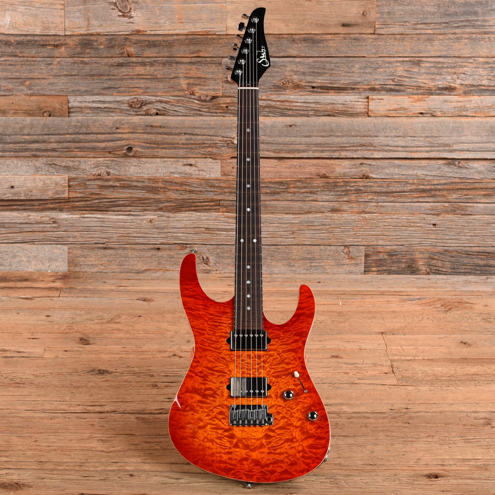 Suhr Custom Modern HH Quilted Maple/Mahogany Sunburst 2024 Electric Guitars