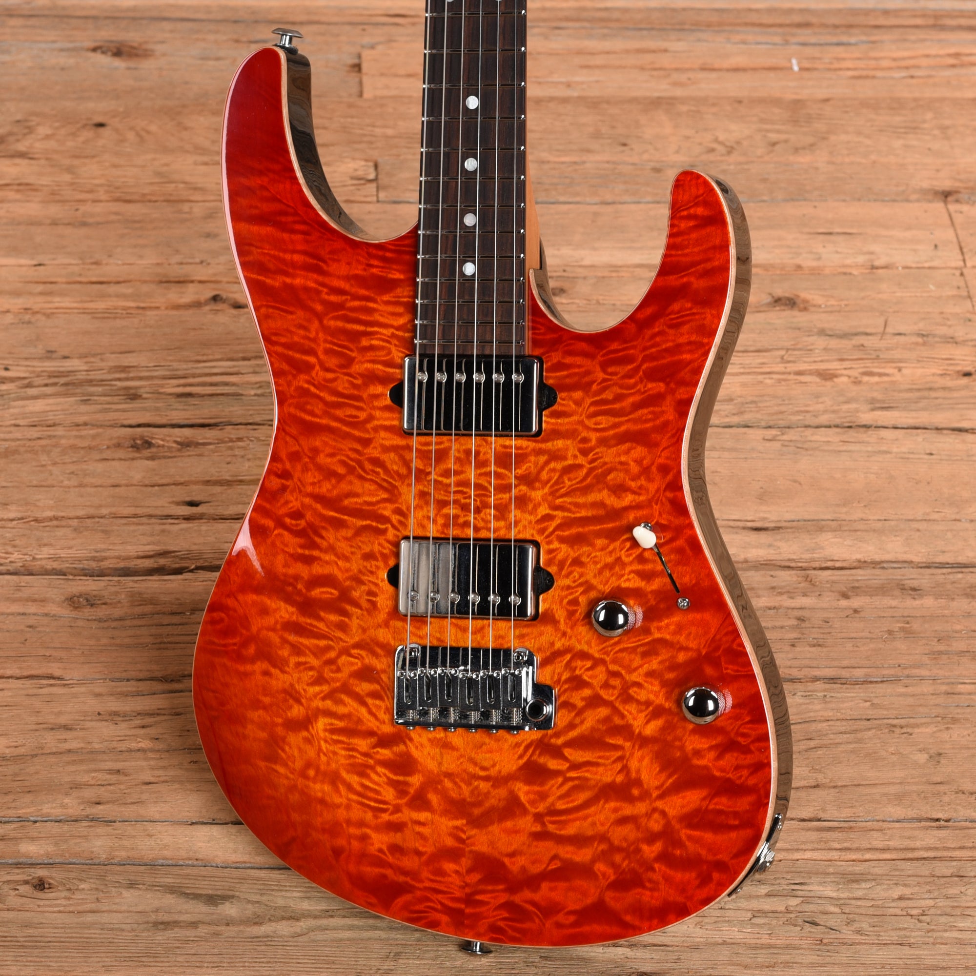 Suhr Custom Modern HH Quilted Maple/Mahogany Sunburst 2024 Electric Guitars