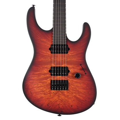 Suhr Custom Modern Inferno Burst w/ CME-Selected Waterfall Burl Maple Top Electric Guitars