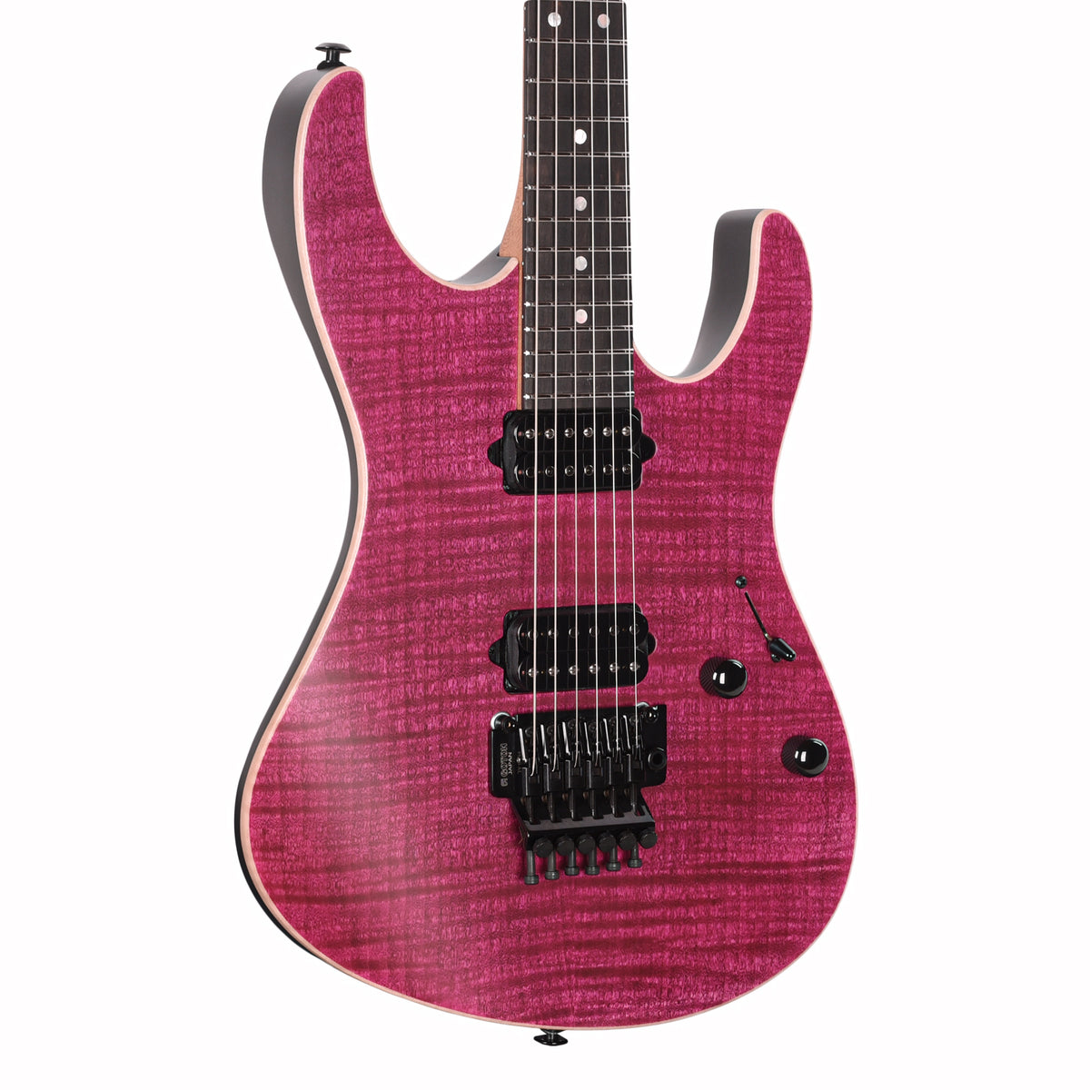 Suhr Custom Modern Magenta Pink Stain w/ CME-Selected Flame Maple Top Electric Guitars