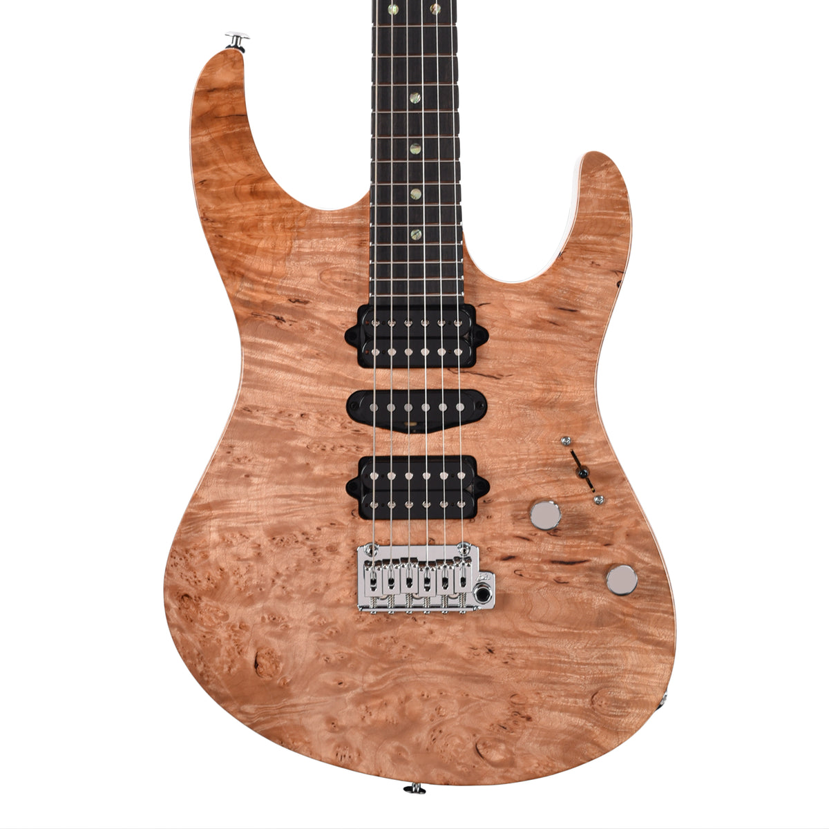 Suhr Custom Modern Natural w/ CME-Selected Waterfall Burl Maple Top Electric Guitars
