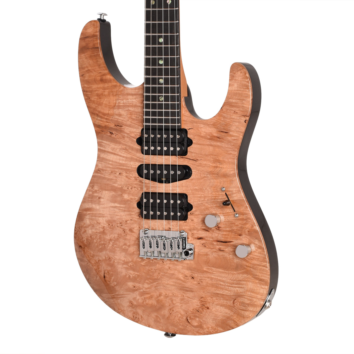 Suhr Custom Modern Natural w/ CME-Selected Waterfall Burl Maple Top Electric Guitars