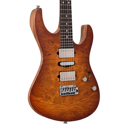 Suhr Custom Modern Set Neck Suhr Burst w/CME-Selected Burl Maple Top Electric Guitars