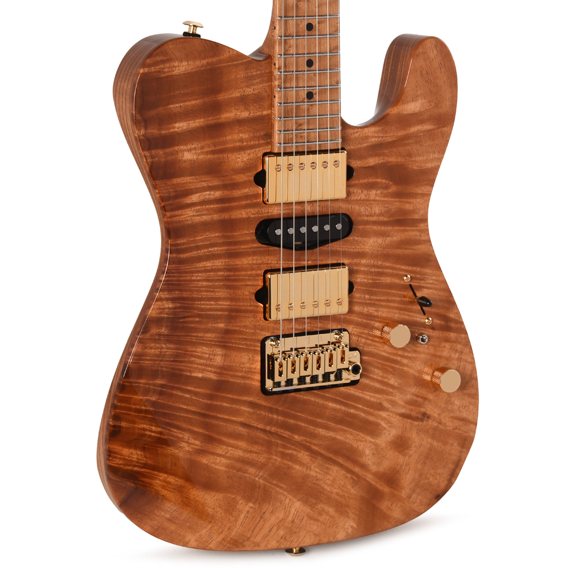 Suhr Custom Modern T Natural w/CME-Selected Figured 1-Piece Koa Top Electric Guitars