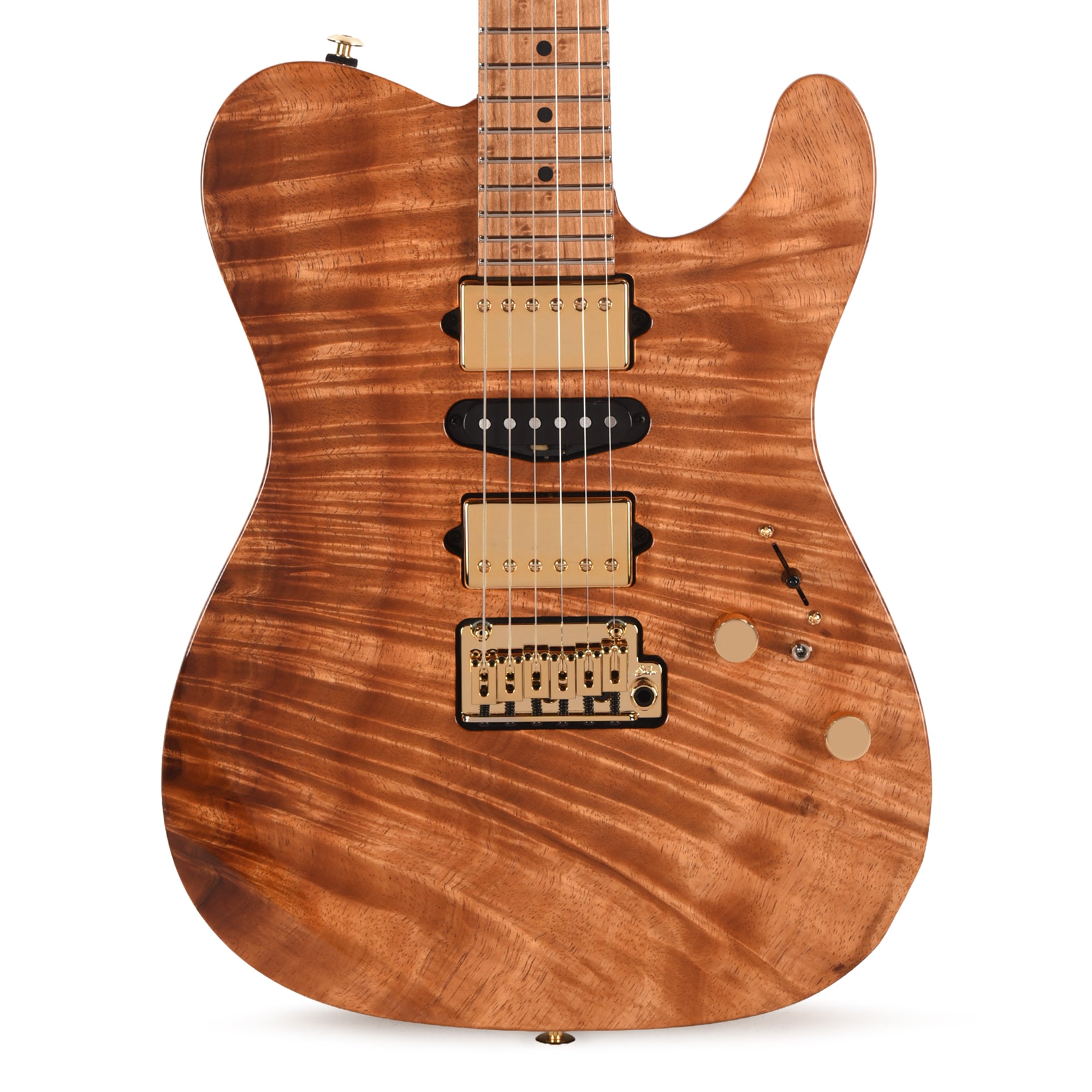 Suhr Custom Modern T Natural w/CME-Selected Figured 1-Piece Koa Top Electric Guitars