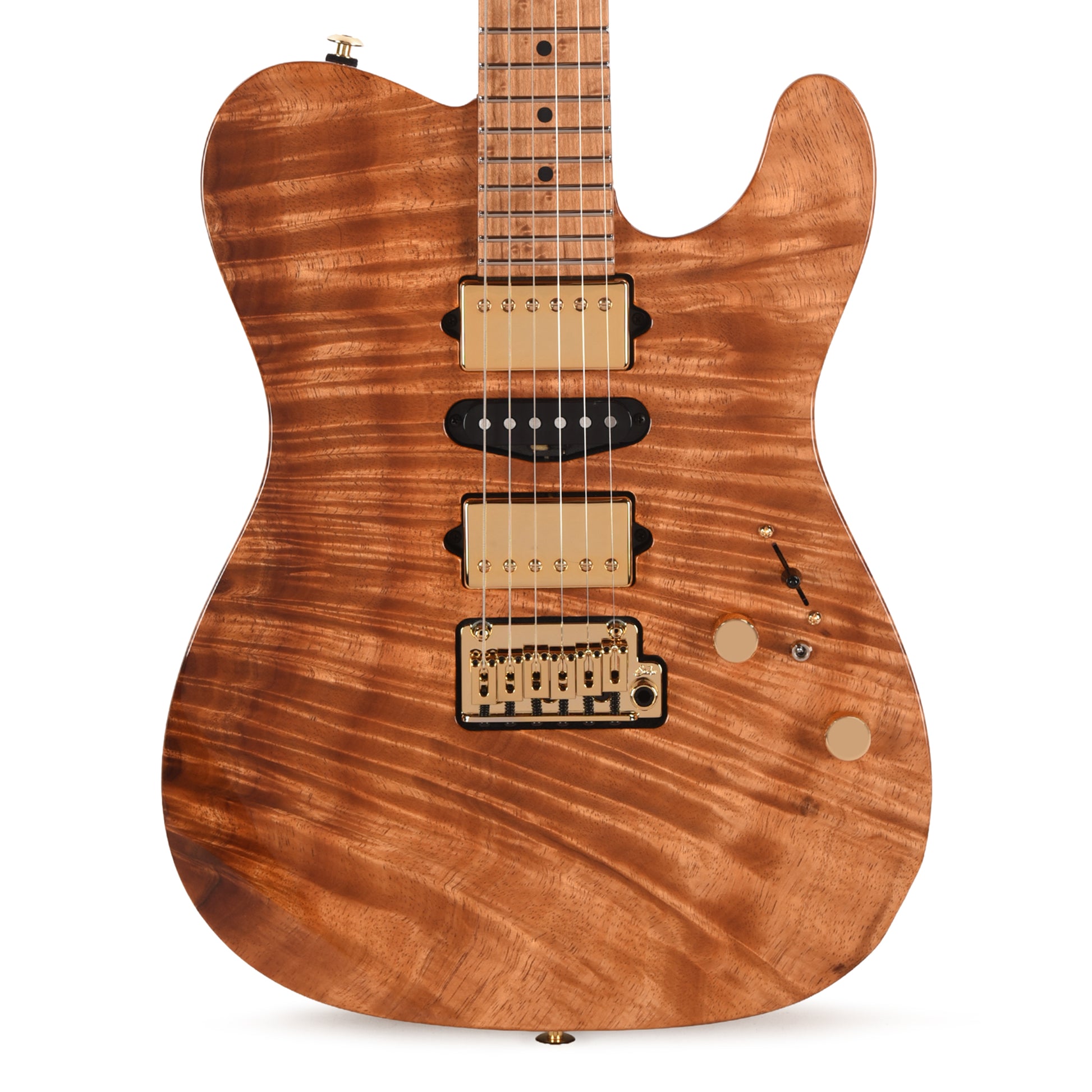 Suhr Custom Modern T Natural w/CME-Selected Figured 1-Piece Koa Top Electric Guitars