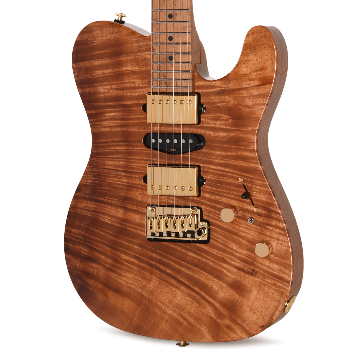 Suhr Custom Modern T Natural w/CME-Selected Figured 1-Piece Koa Top Electric Guitars