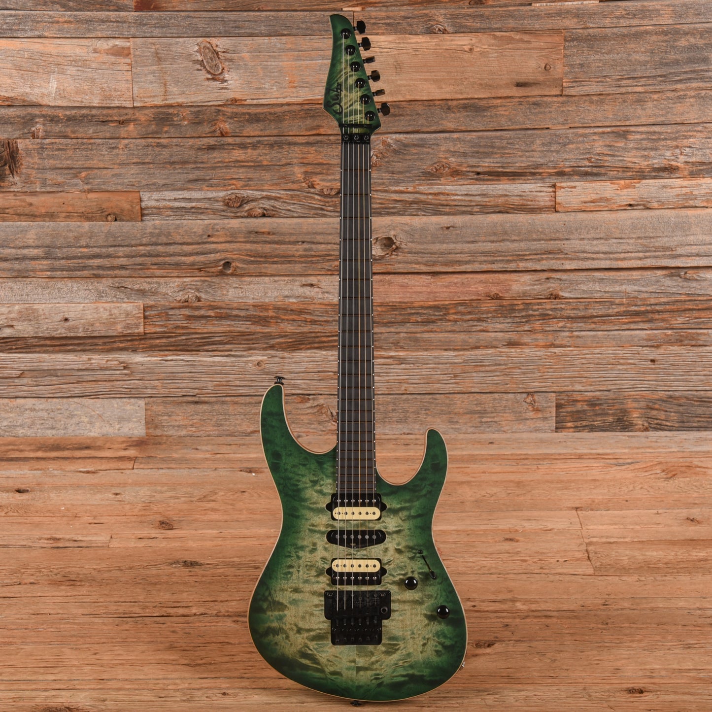 Suhr Custom Modern Trans Green Burst Electric Guitars