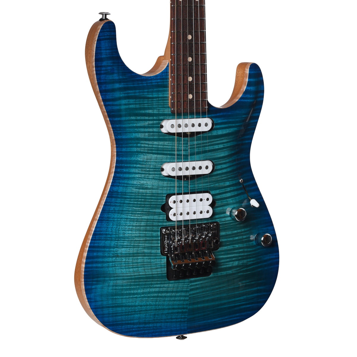 Suhr Custom Standard Carve Top Bahama Blue Burst w/ CME-Selected Flame Maple Top Electric Guitars