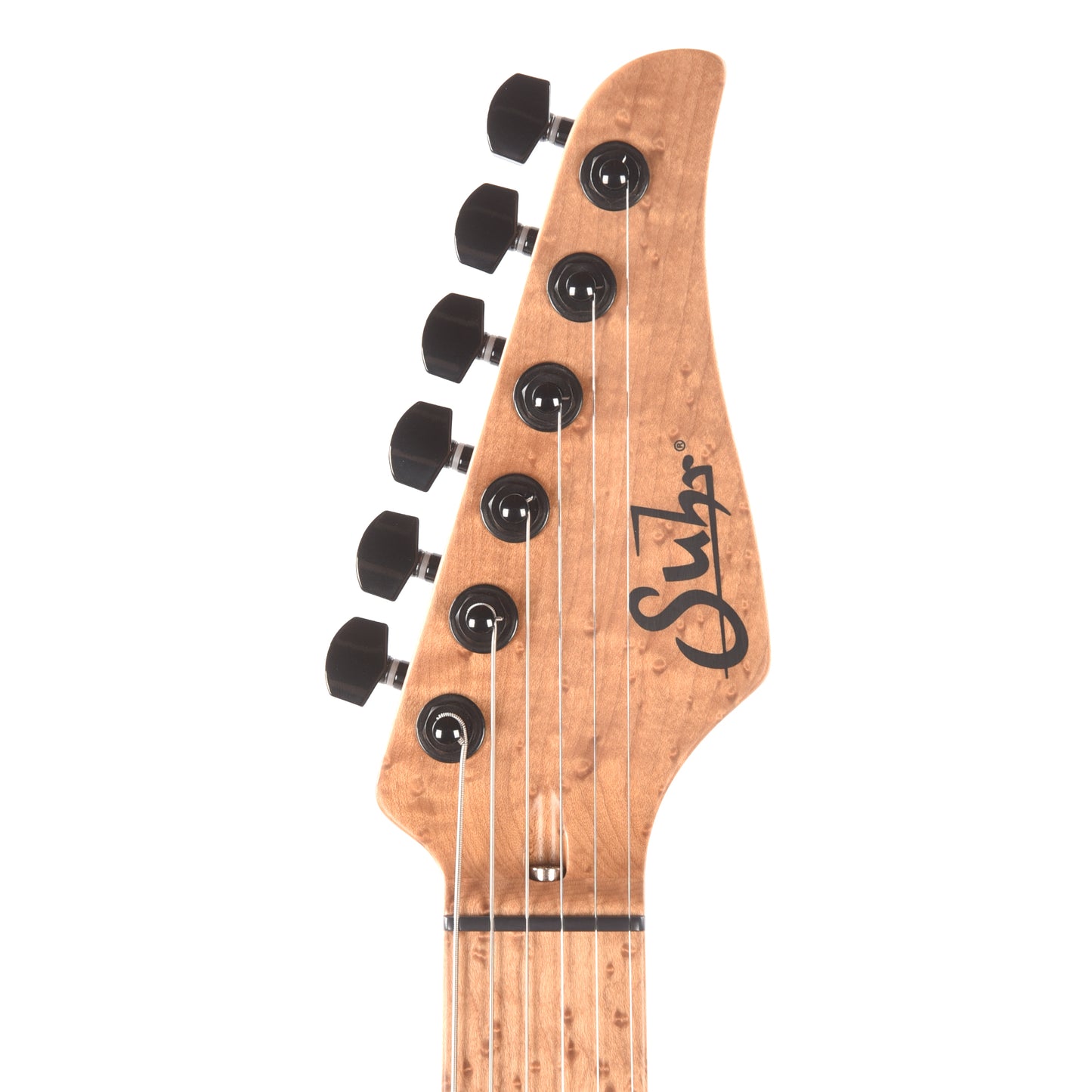 Suhr Custom Standard Faded Trans Green Burst w/ CME-Selected Waterfall Burl Maple Top Electric Guitars
