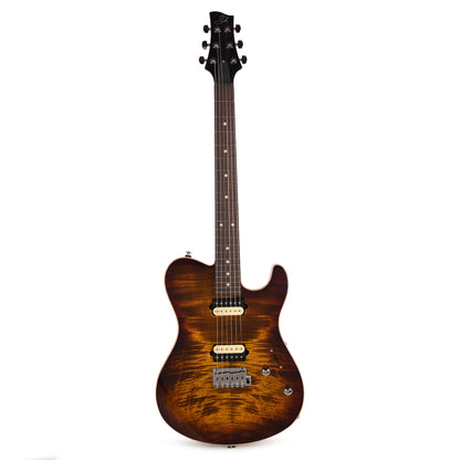 Suhr Oso Short Scale Mahogany w/ Figured Curly Maple Top Bengal Burst Electric Guitars