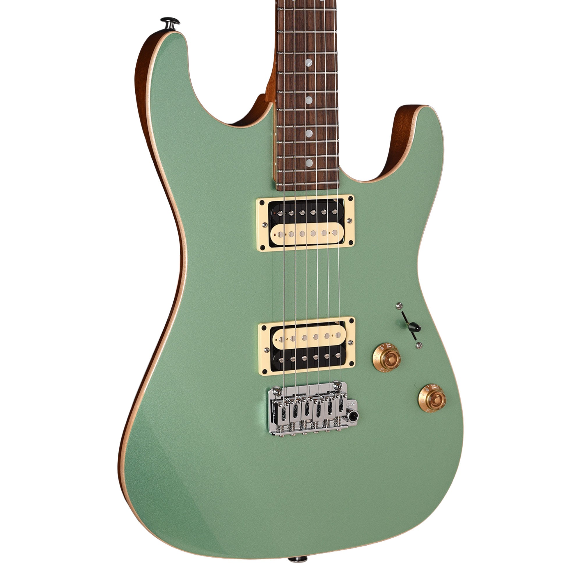 Suhr Pete Thorn Signature SS Standard w/ Plain Maple Top Cactus Green Metallic HH Electric Guitars