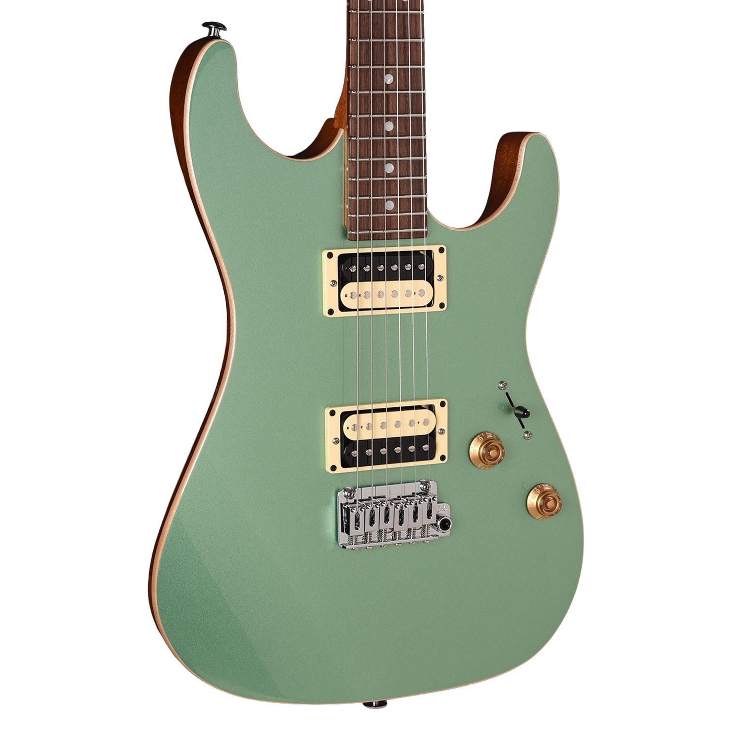 Suhr Pete Thorn Signature SS Standard w/ Plain Maple Top Cactus Green Metallic HH Electric Guitars
