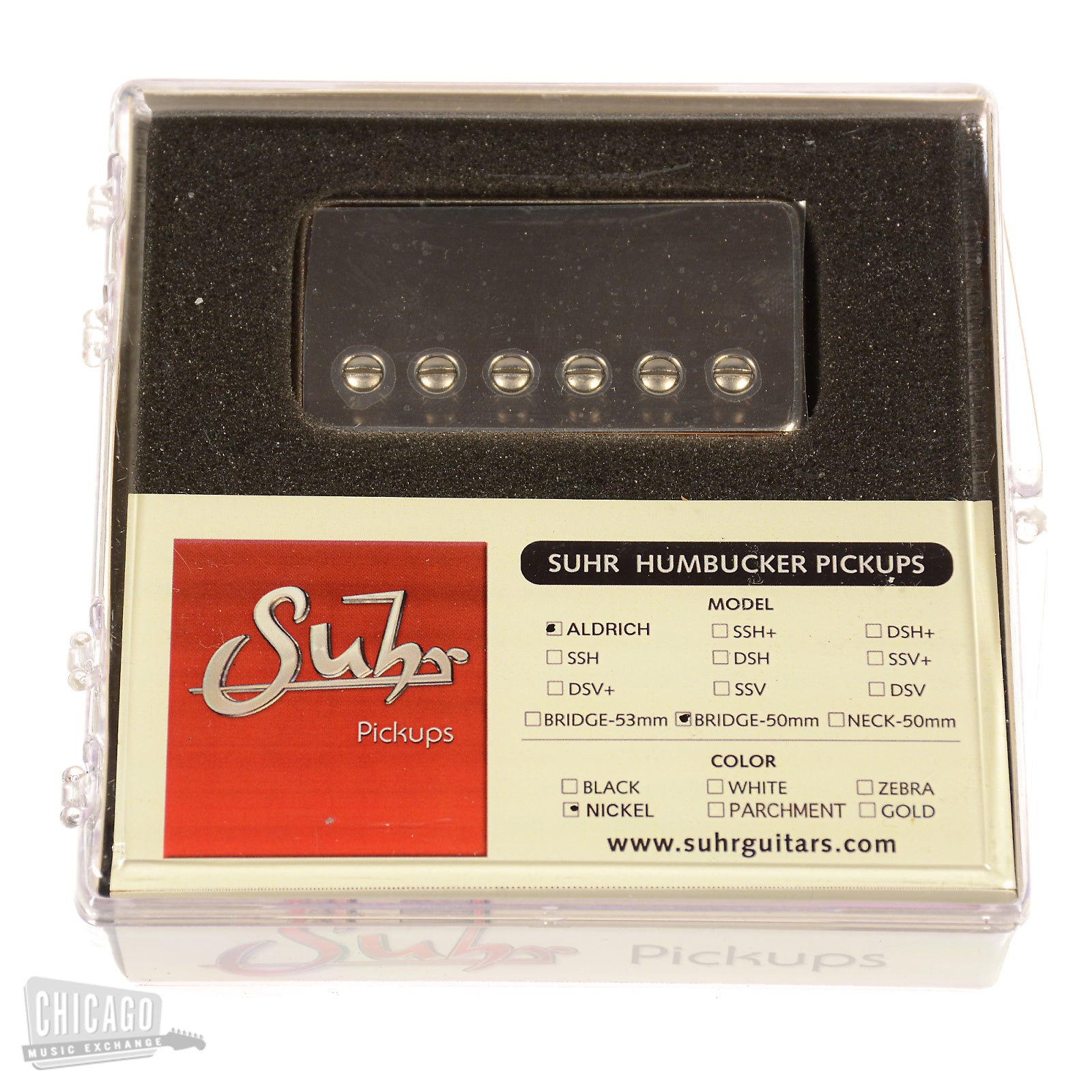 Suhr Humbucker Aldrich Bridge 50mm Nickel Chrome Parts / Guitar Pickups