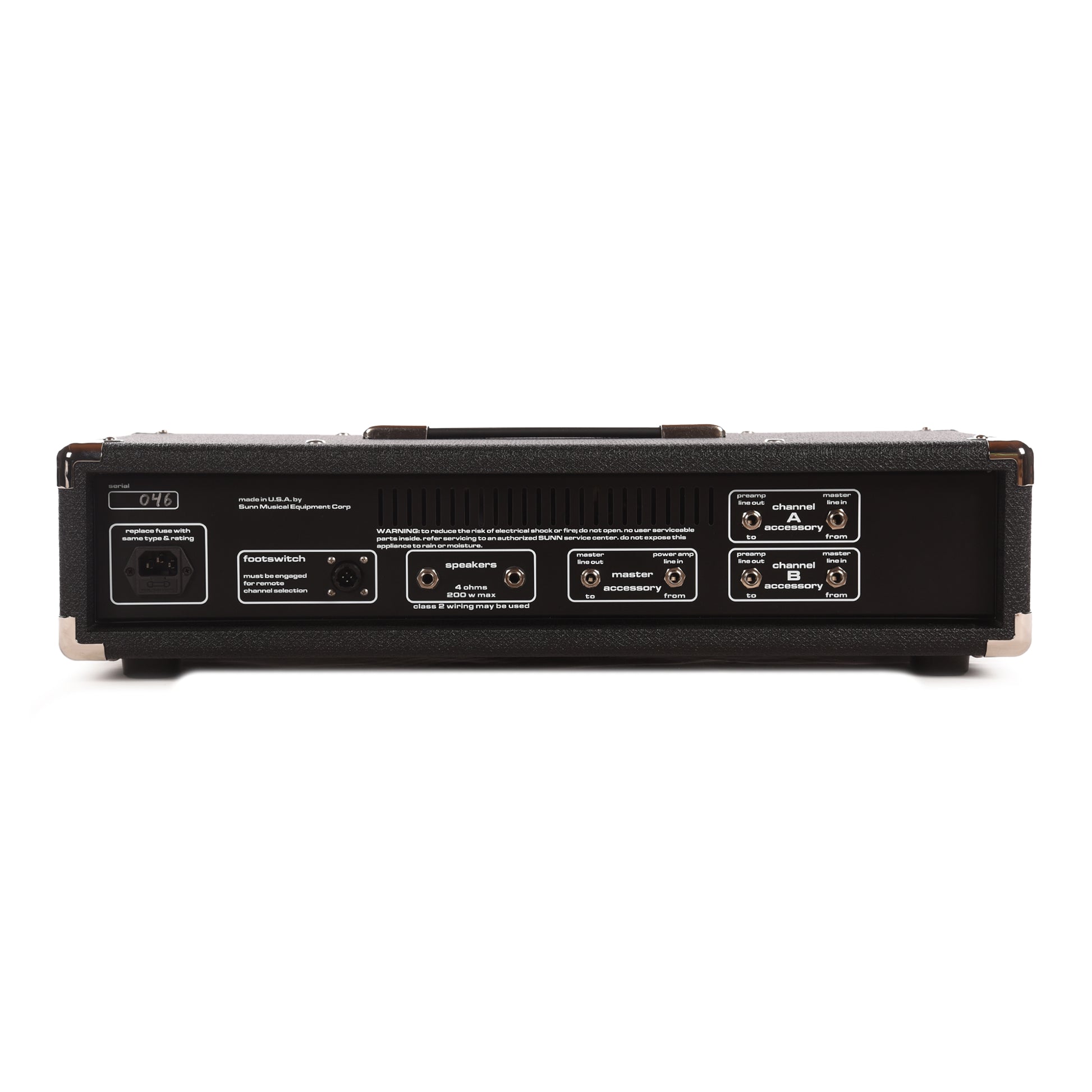 Sunn Beta Lead 200W Solid State CMOS Guitar Amp Head w/ Footswitch Amps / Guitar Amps / Guitar Heads