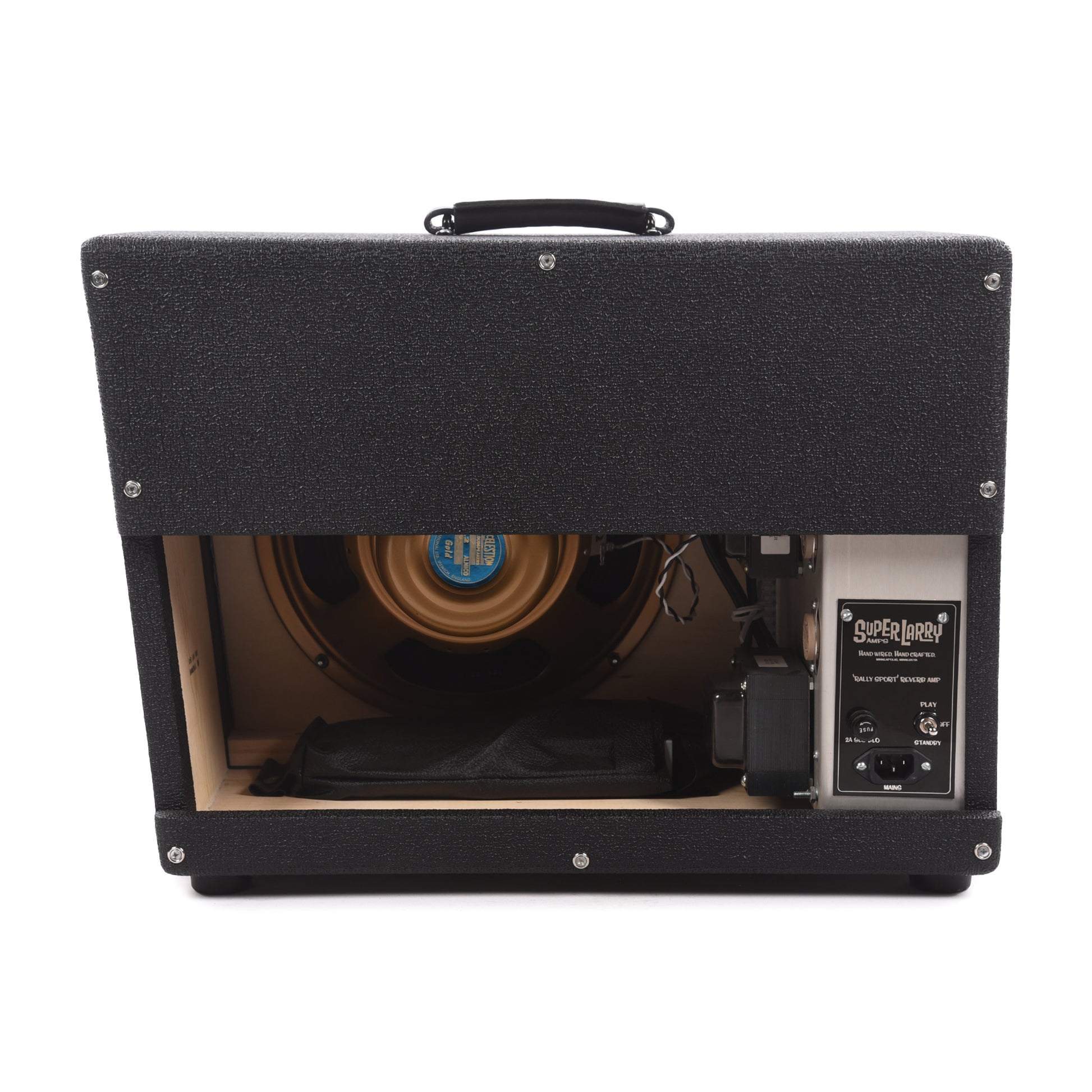 Super Larry Rally Sport Reverb 20w 1x12 Combo Amp Black Amps / Guitar Amps / Guitar Combos