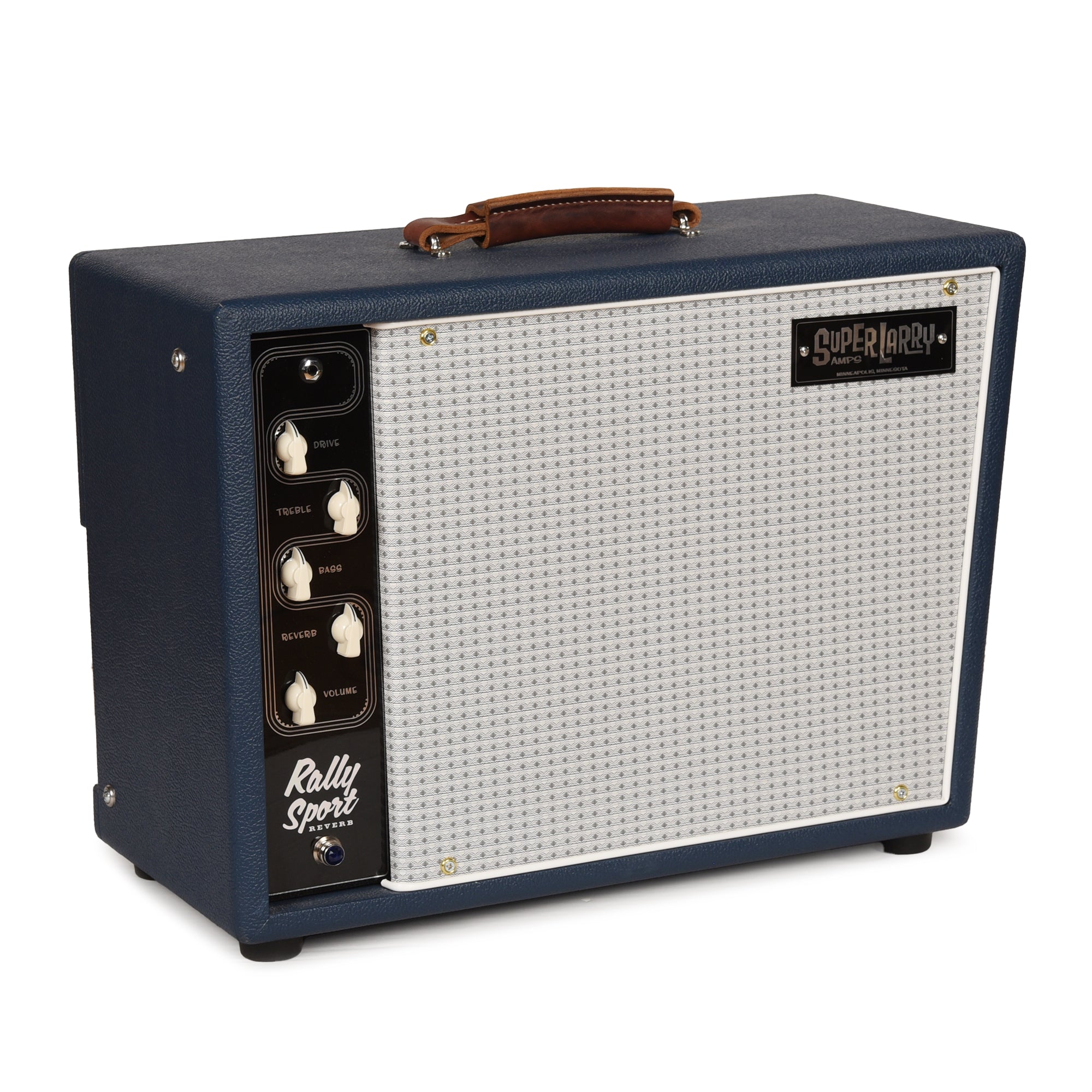 Super Larry Rally Sport Reverb 20w 1x12 Combo Amp Navy Blue Amps / Guitar Amps / Guitar Combos