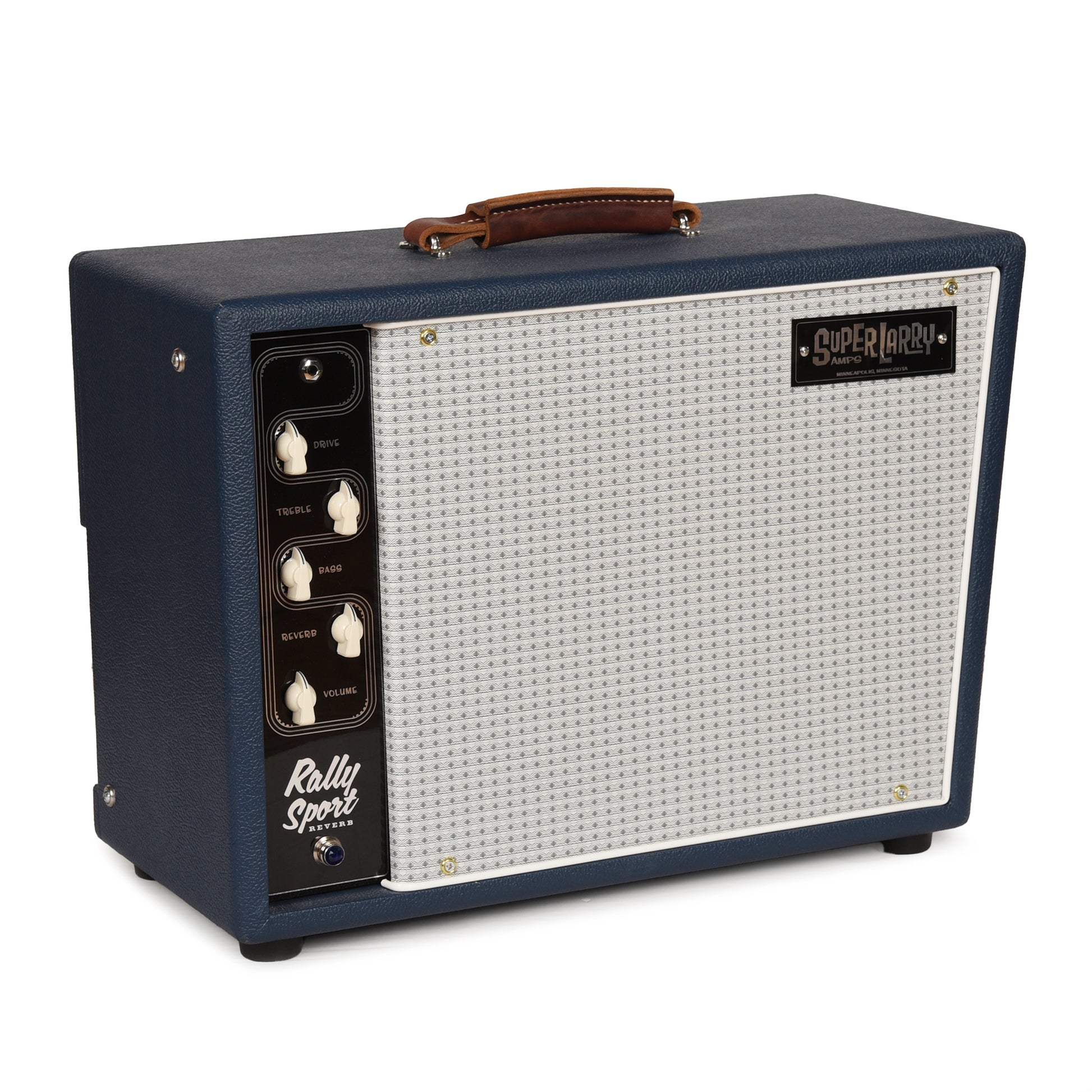Super Larry Rally Sport Reverb 20w 1x12 Combo Amp Navy Blue Amps / Guitar Amps / Guitar Combos