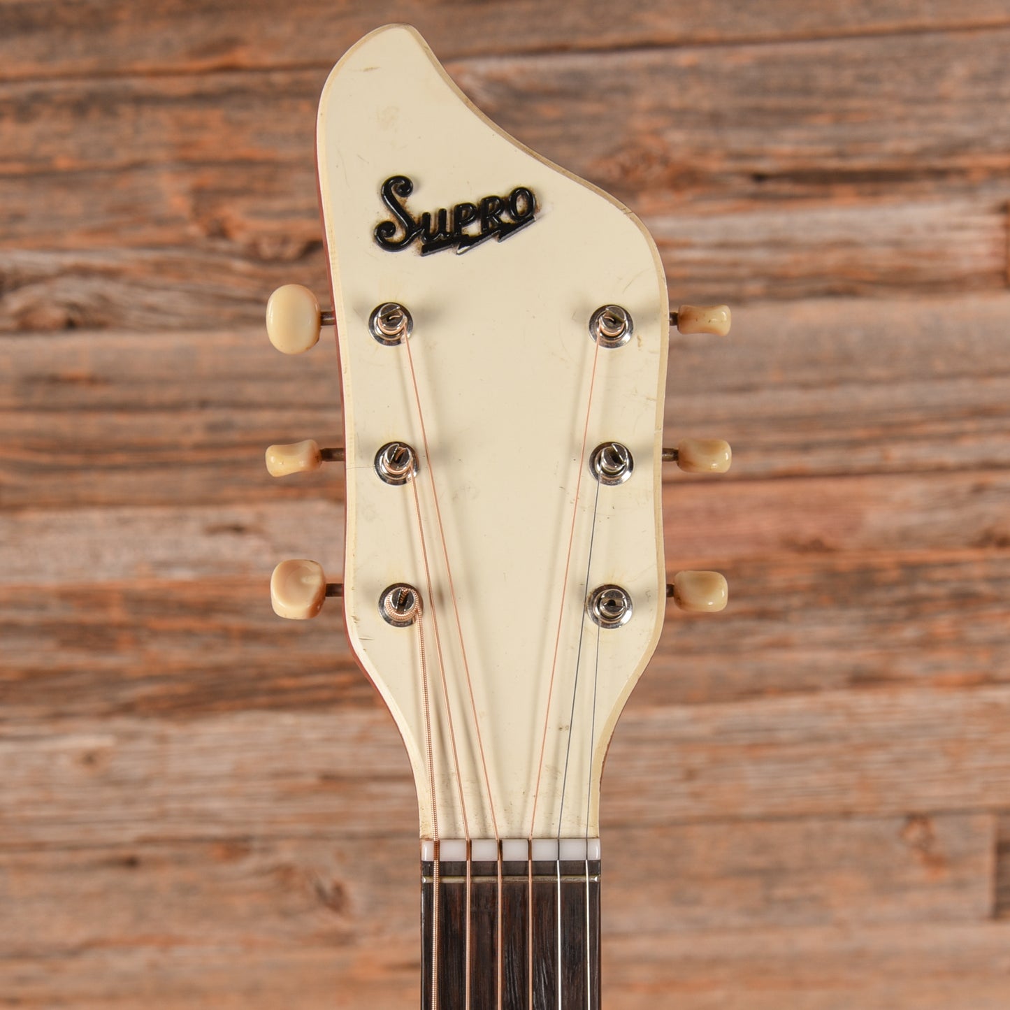 Supro Folkstar Fire Engine Red 1964 Acoustic Guitars / Resonator
