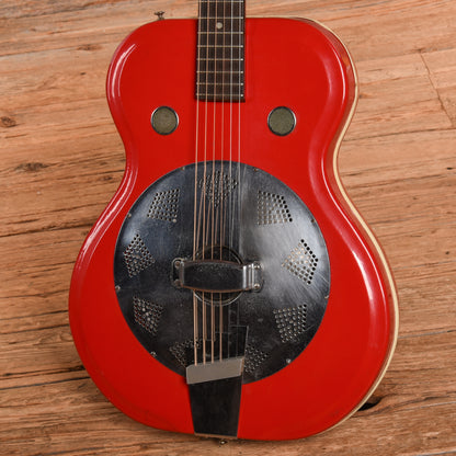 Supro Folkstar Fire Engine Red 1964 Acoustic Guitars / Resonator