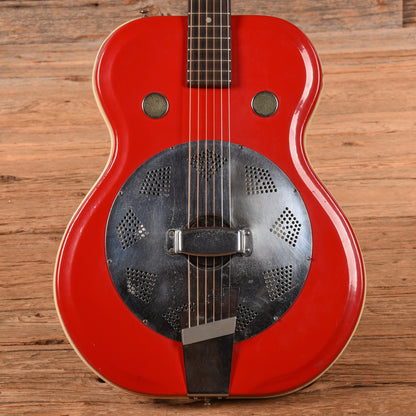 Supro Folkstar Fire Engine Red 1964 Acoustic Guitars / Resonator