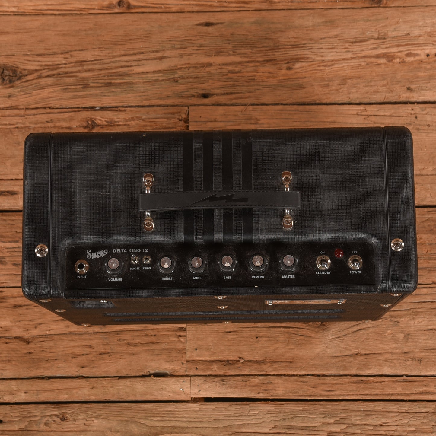 Supro 1822R Delta King 12 15-Watt 1x12" Guitar Combo Black Amplifiers