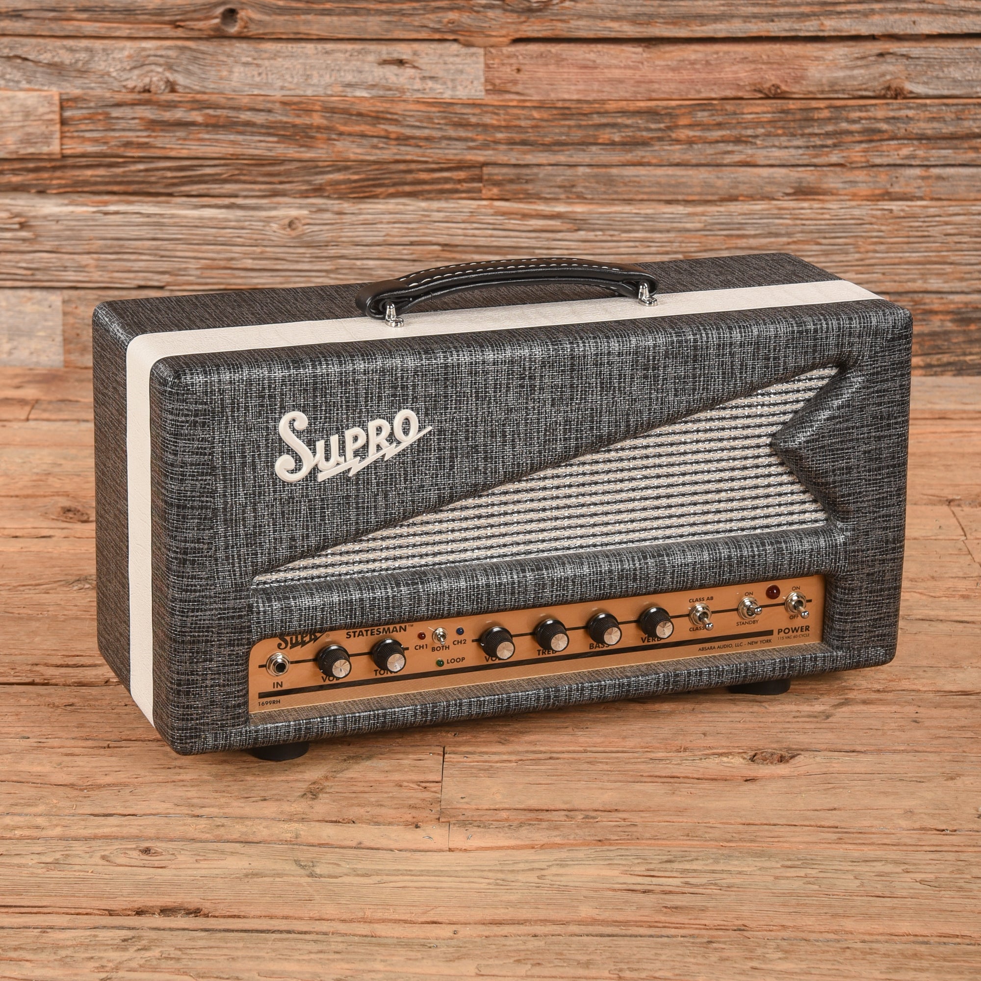 Supro 1699RH Statesman 2-Channel 50-Watt Guitar Amp Head – Chicago ...