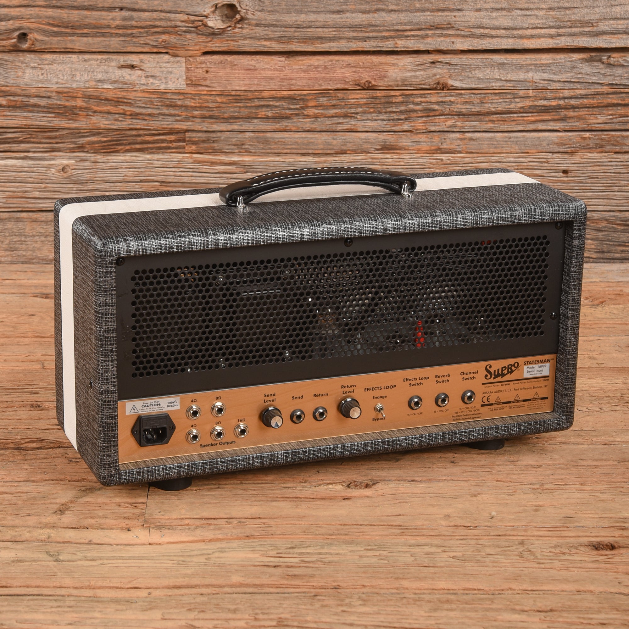 Supro 1699RH Statesman 2-Channel 50-Watt Guitar Amp Head Amps / Guitar Amps / Guitar Cabinets