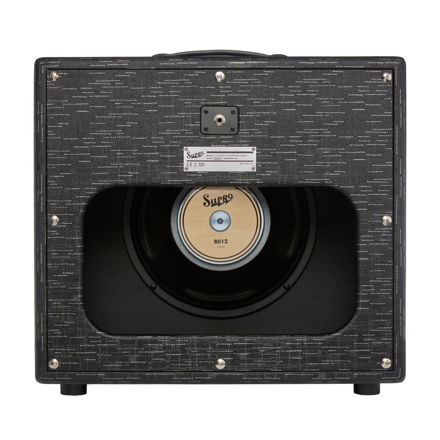 Supro Royale 1x12 Guitar Amp Cabinet Black Scandia Amps / Guitar Amps / Guitar Cabinets