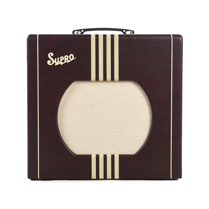 Supro Delta King 12 15W 1x12 Guitar Combo Amp w/ Reverb Limited Burgundy & Cream Amps / Guitar Amps / Guitar Combos