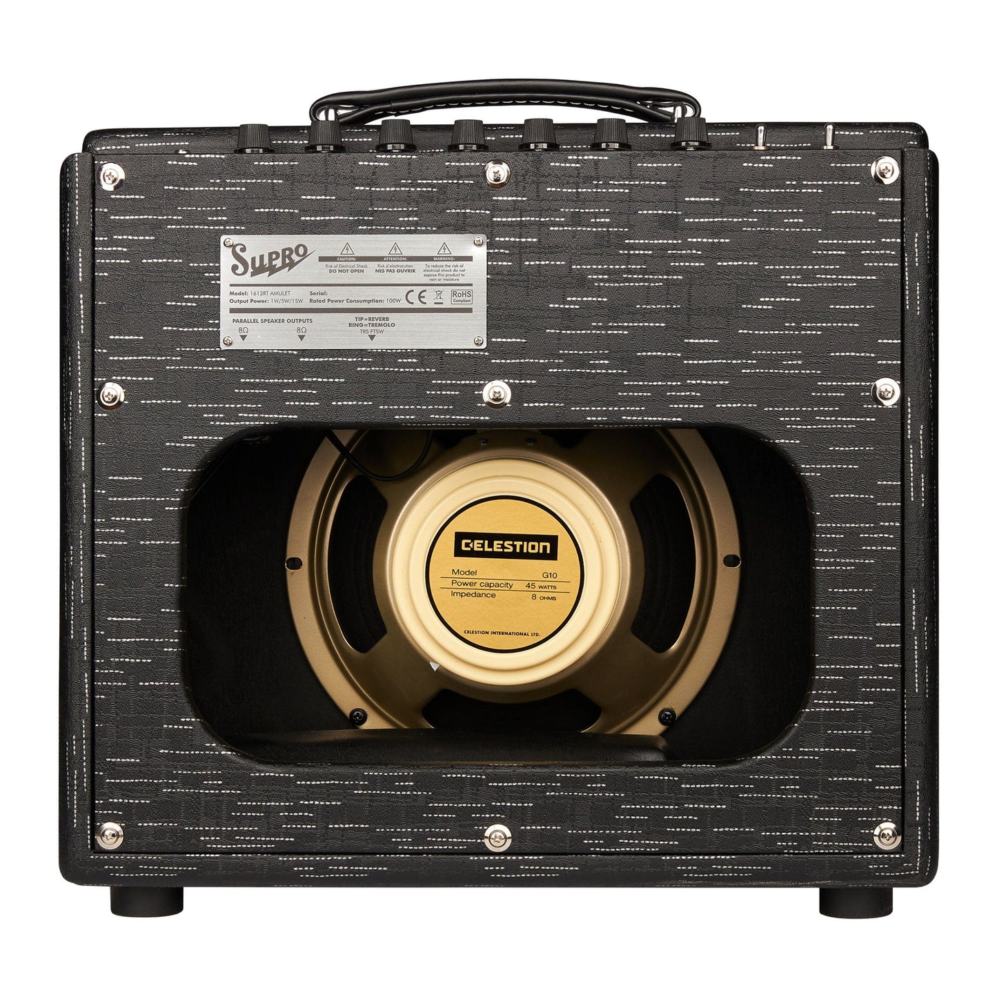 Supro Amulet 110 15W 1x10 Guitar Combo Amp Black Scandia Amps / Guitar Combos