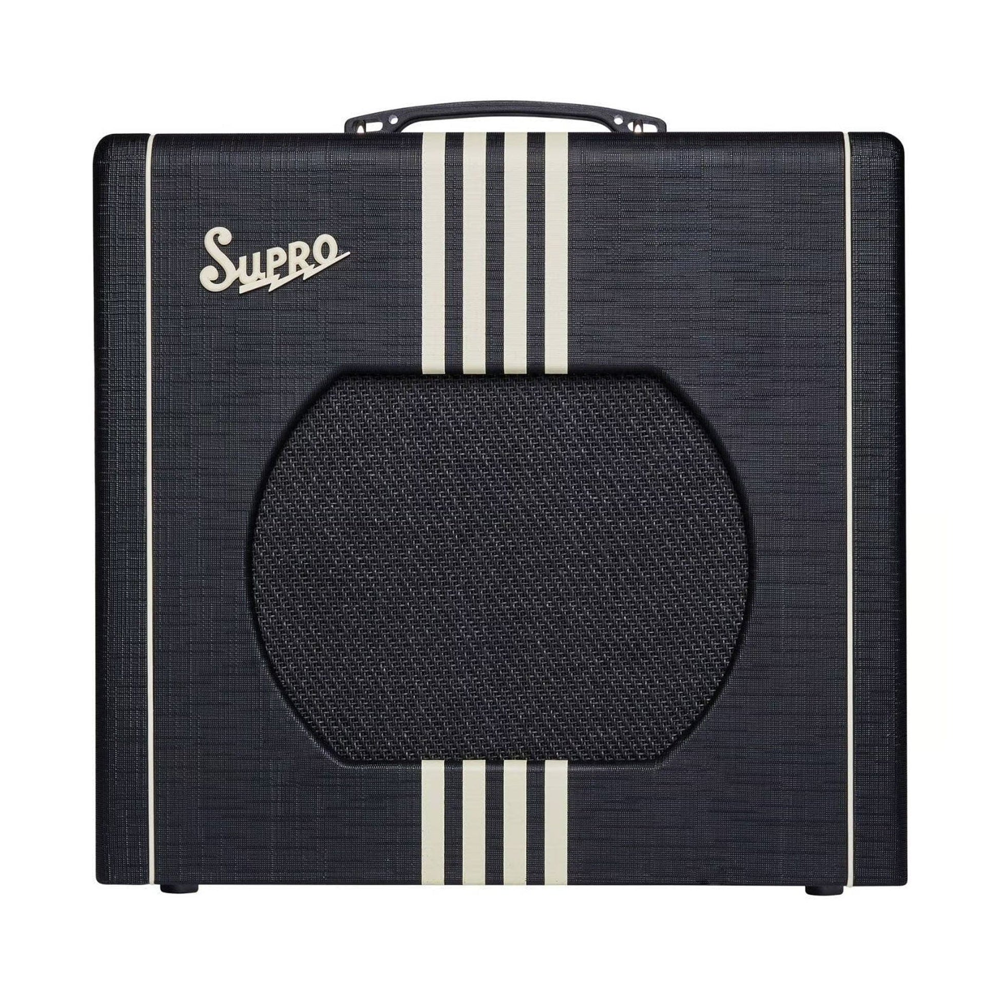 Supro Delta King 12 15W 1x12 Guitar Combo Amp w/ Reverb Black & Black Amps / Guitar Combos