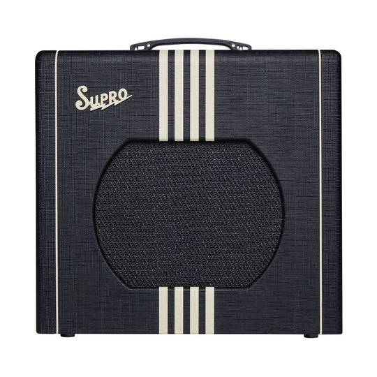 Supro Delta King 12 15W 1x12 Guitar Combo Amp w/ Reverb Black & Black Amps / Guitar Combos
