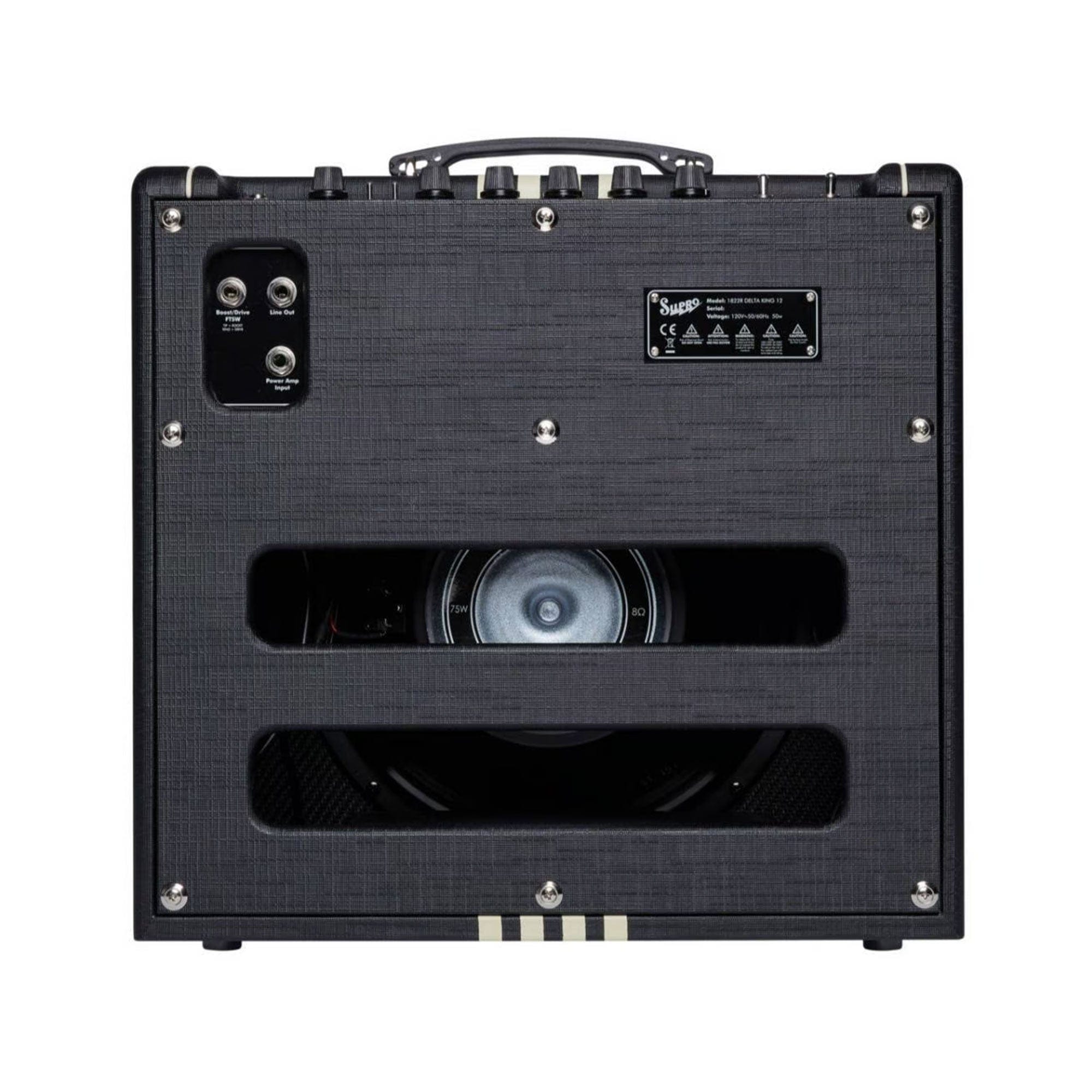 Supro Delta King 12 15W 1x12 Guitar Combo Amp w/ Reverb Black & Black Amps / Guitar Combos