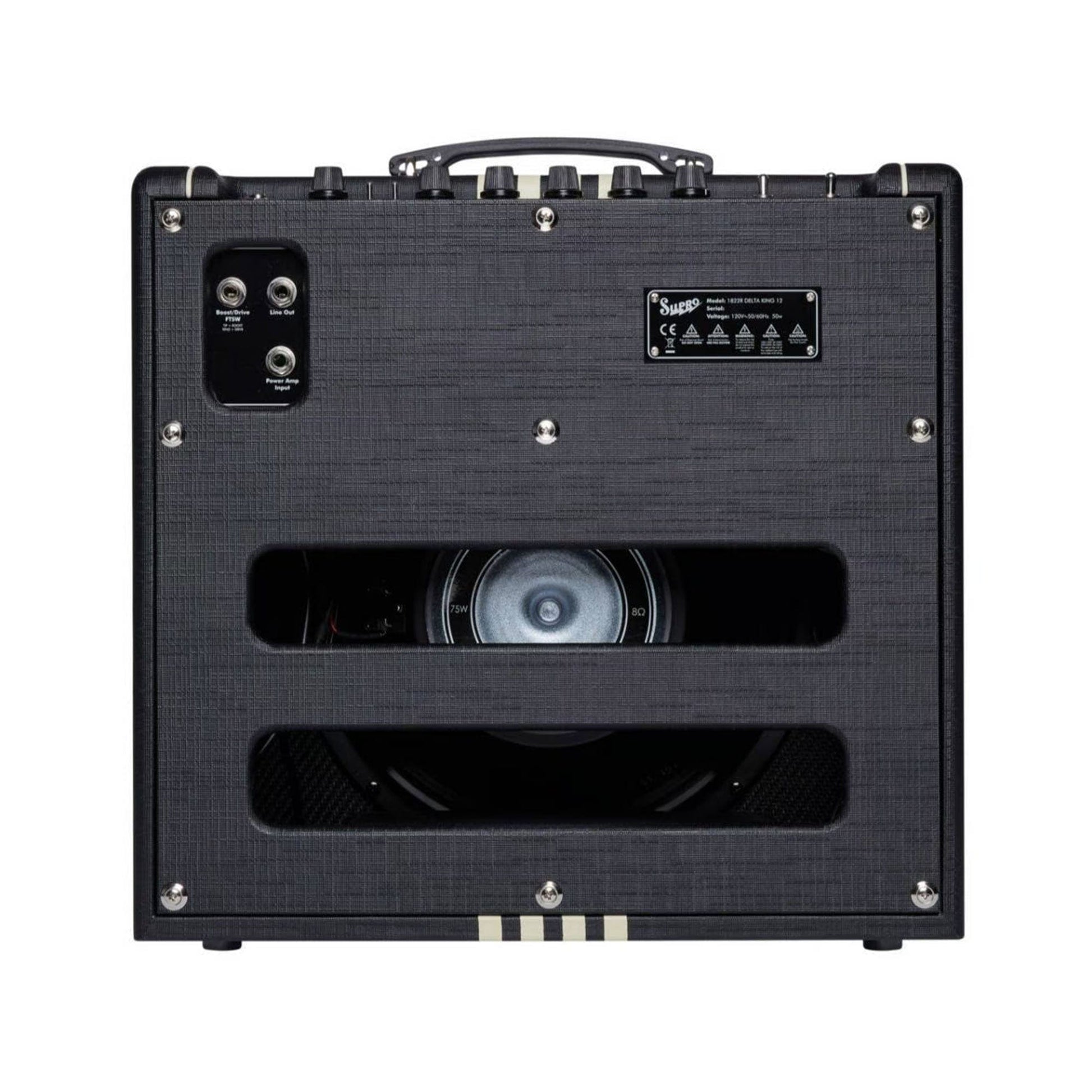 Supro Delta King 12 15W 1x12 Guitar Combo Amp w/ Reverb Black & Black Amps / Guitar Combos