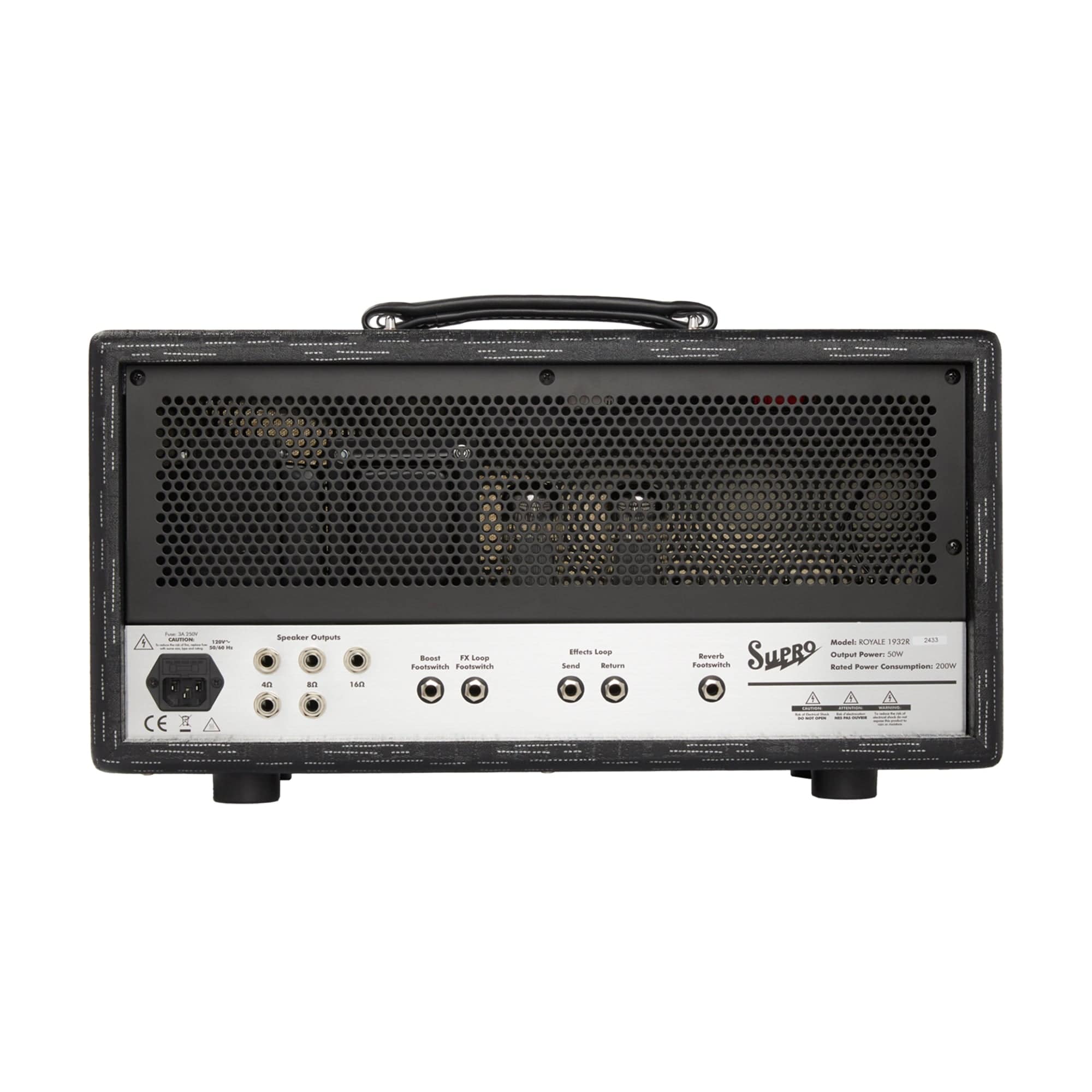 Supro Royale 50W Guitar Amp Head Black Scandia β Chicago Music Exchange