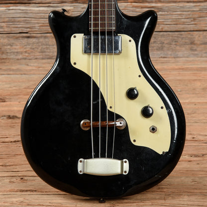 Supro Pocket Bass Refin Black 1960s Bass Guitars / 4-String
