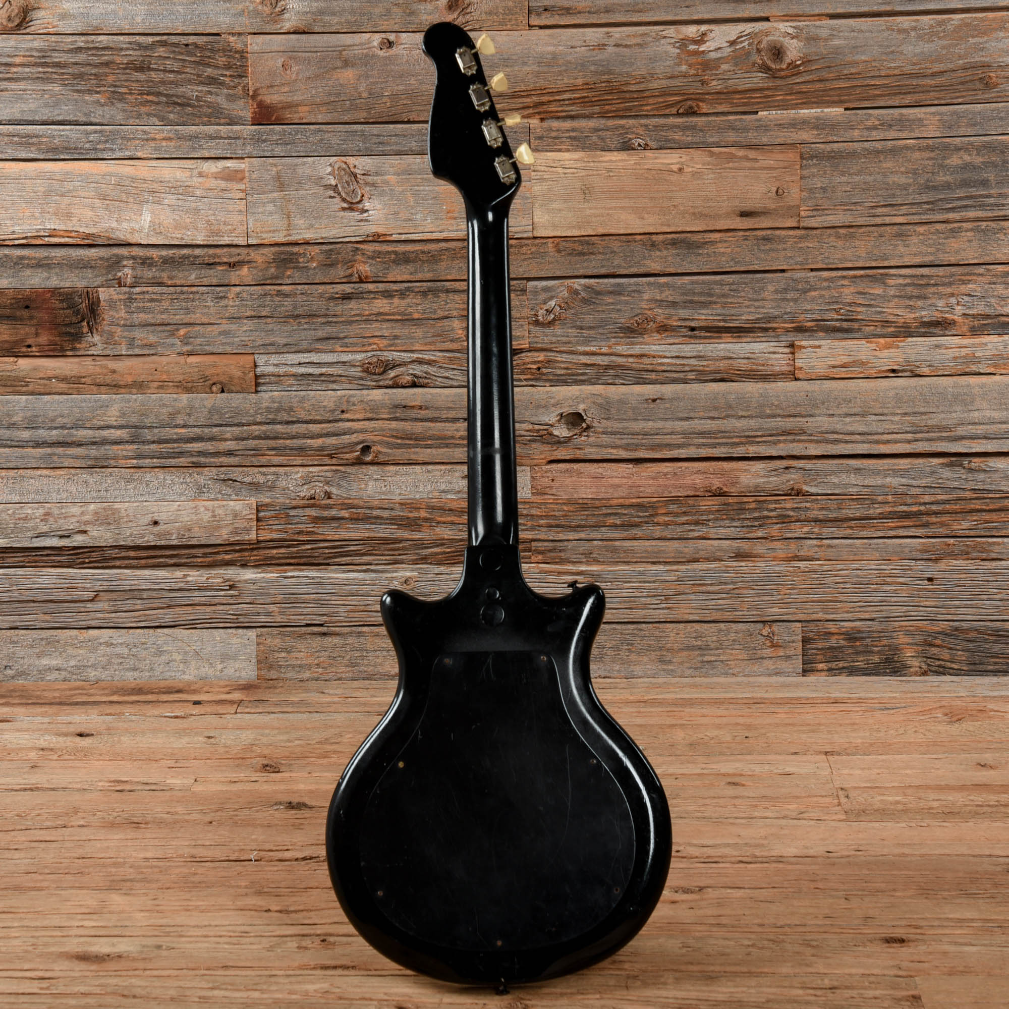 Supro Pocket Bass Refin Black 1960s Bass Guitars / 4-String