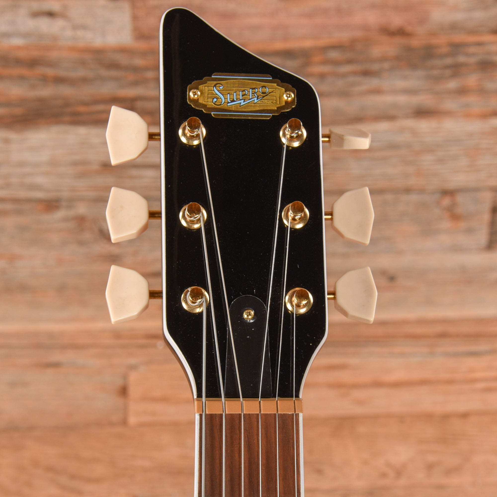 Supro 1275JB Tri Tone Jet Black 2018 Electric Guitars / Solid Body