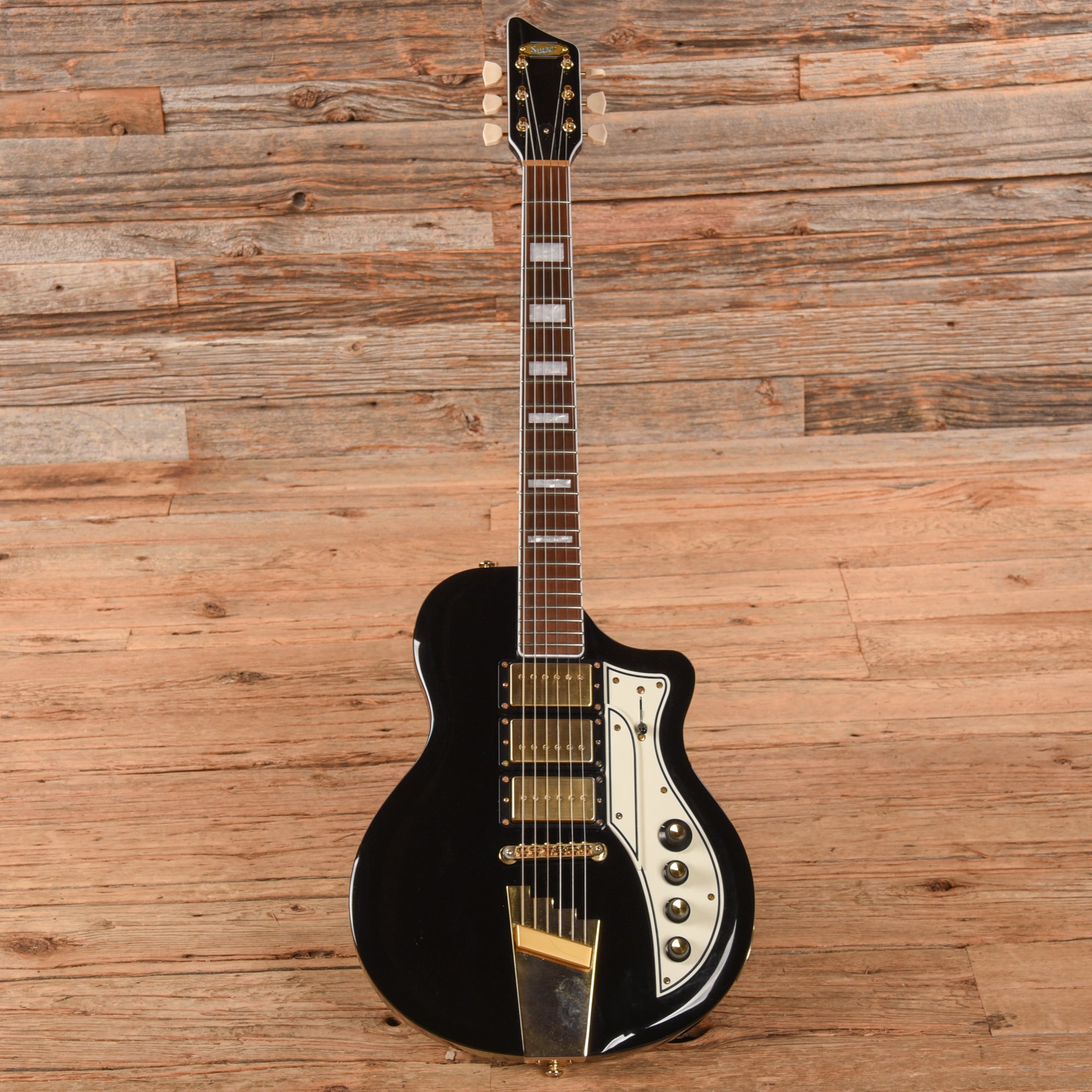 Supro 1275JB Tri Tone Jet Black 2018 Electric Guitars / Solid Body