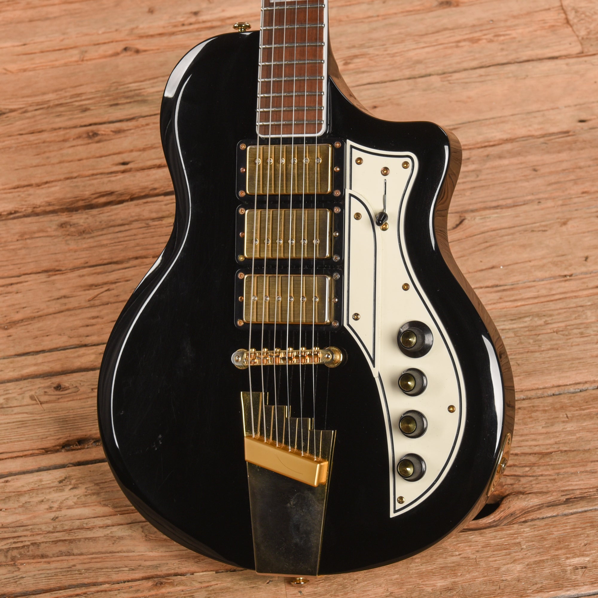 Supro 1275JB Tri Tone Jet Black 2018 Electric Guitars / Solid Body